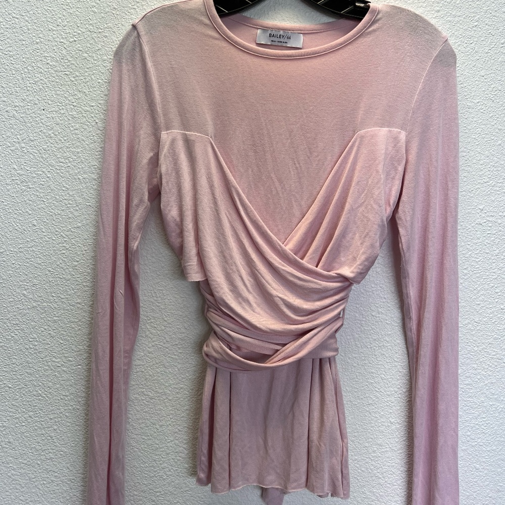 Bailey/44 Light Pink Wrap Top